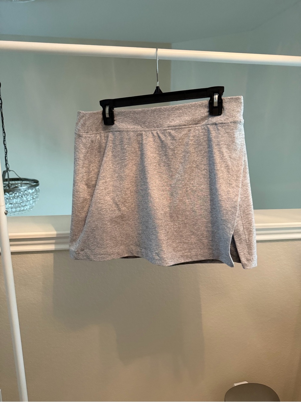 Outdoor Voices Court Skort 4.5" in Light Grey
